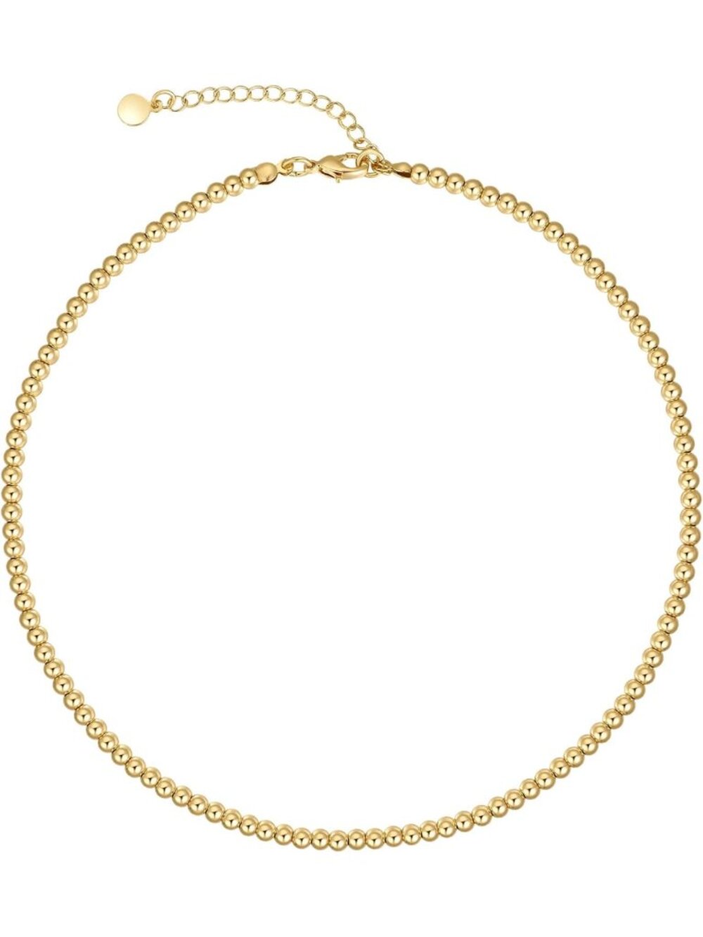 14K Gold Plated Layering Choker Necklace for Women - Elegant Chain Jewelry 16’’